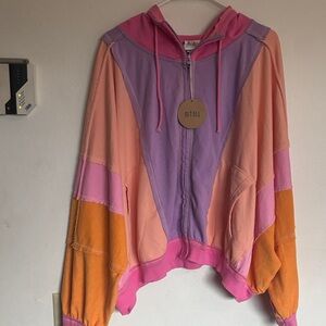 BiBi Vibrant Colorblock Hoodie